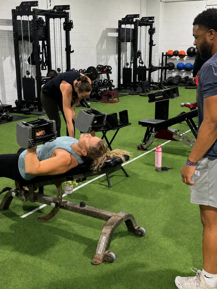 Coached strength training at EDGE